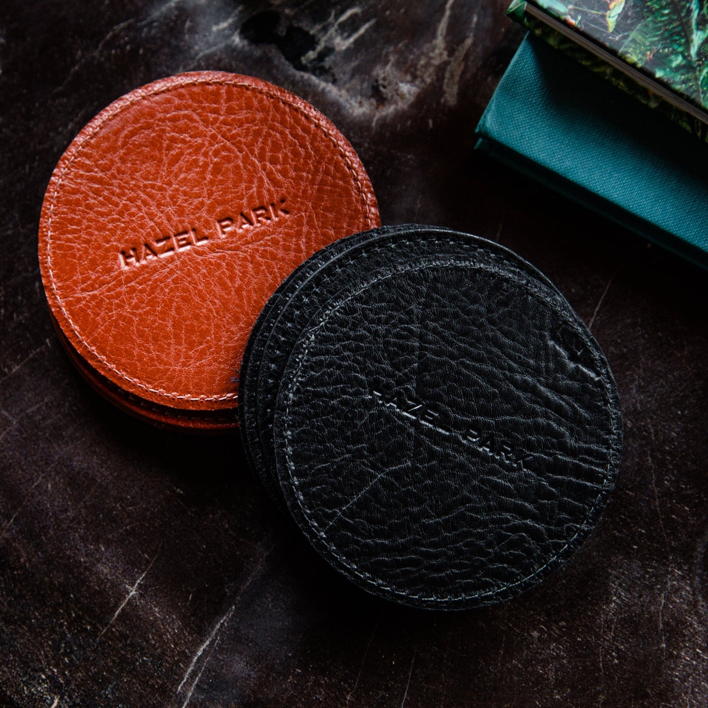 The Leather Coaster - Set of 4